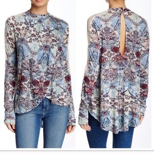 Free People Nouveau Blouse Boho Lace Top